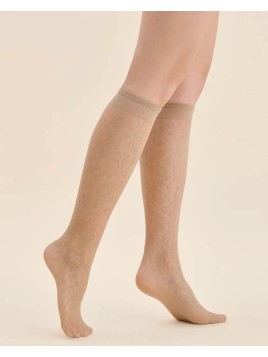 Grossiste Chaussettes Motif Leopard Noir ou Beige