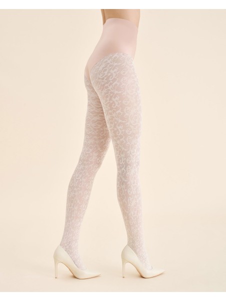 Grossiste Collant Fantaisie Perse Avec Volutes 60 deniers
