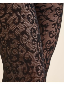 Grossiste Collant Fantaisie Perse Avec Volutes 60 deniers