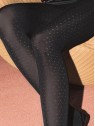 Grossiste Collant Noir Et Motifs De Points 80 Den