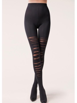 Collant noir effet griffures Axel