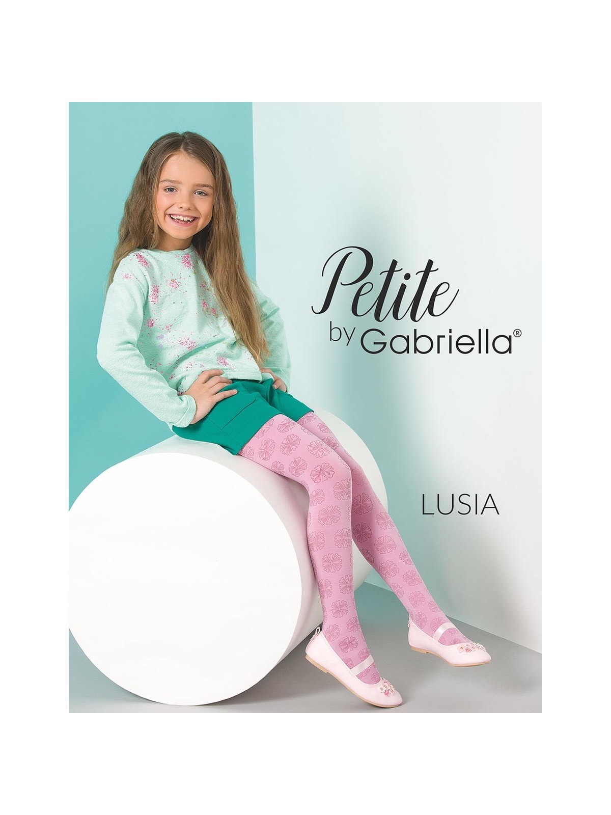 Grossiste Collant Enfant Opaque Avec Grandes Fleurs LUSIA