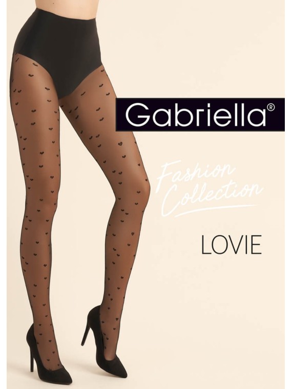 Grossiste Collant Fantaisie Coeurs LOVIE, Par Gabriella