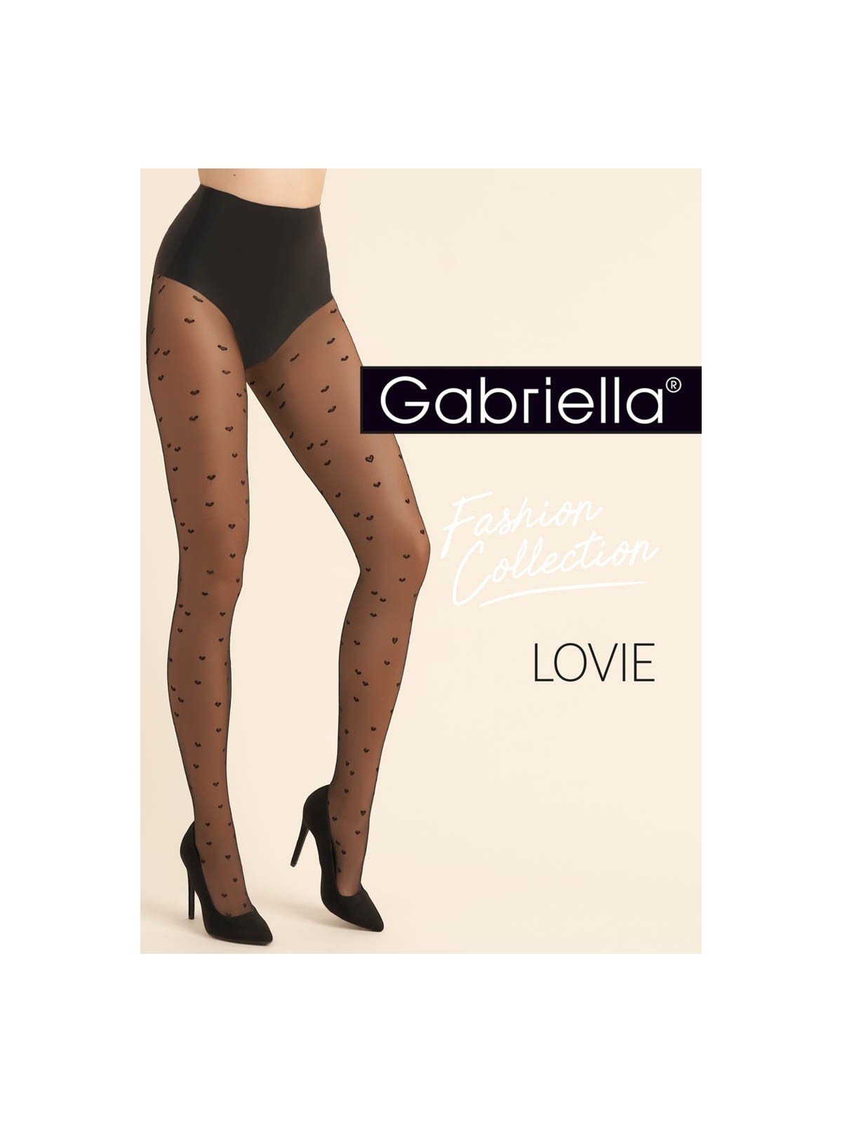 Grossiste Collant Fantaisie Coeurs LOVIE, Par Gabriella