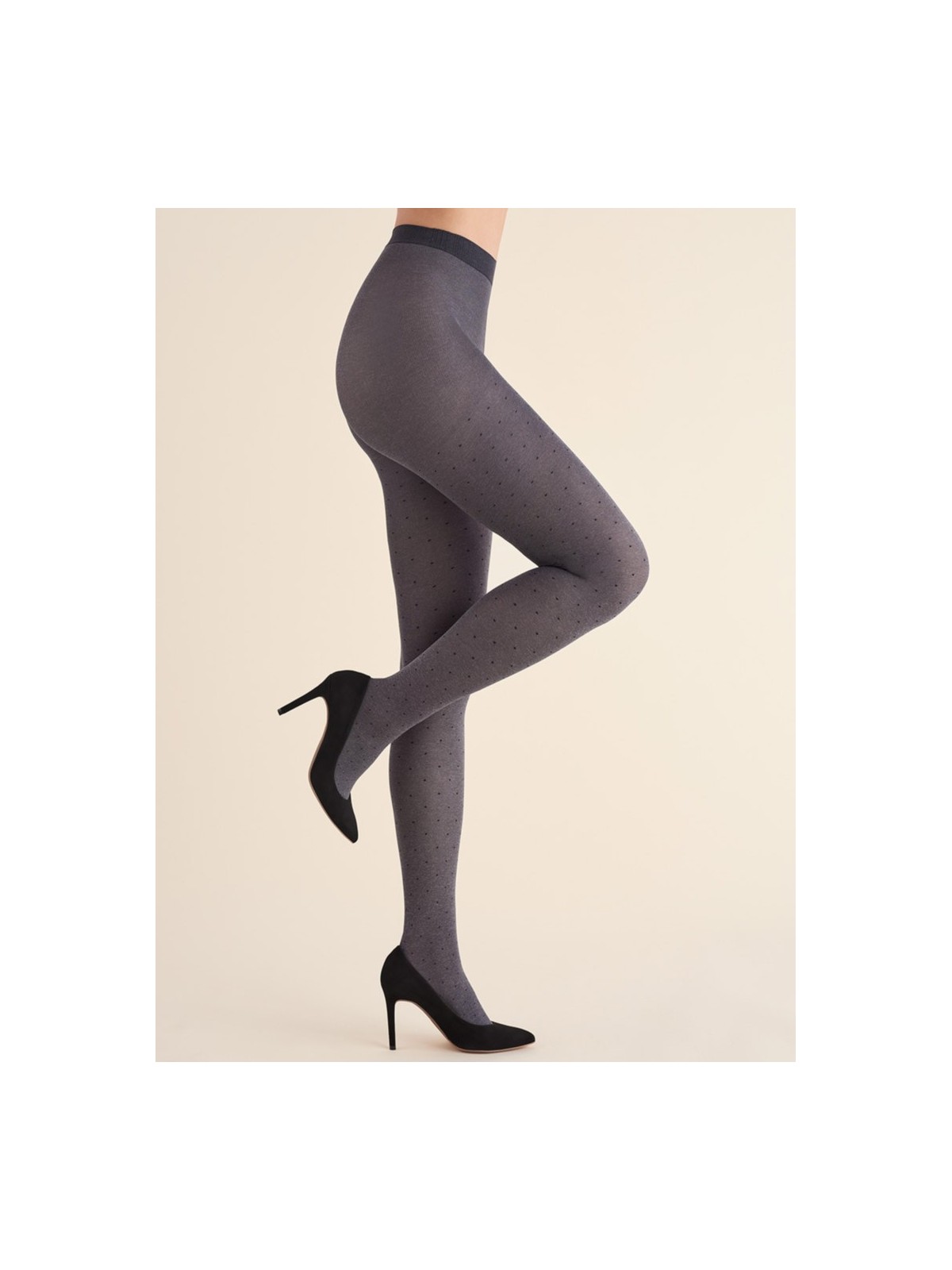 Fournisseur Collant Opaque Gris NOVIA, Marque Gabriella