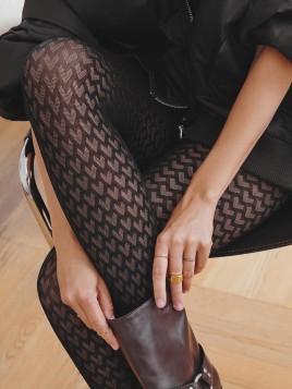 Fournisseur Collant SEILA Motifs Coeurs Gabriella