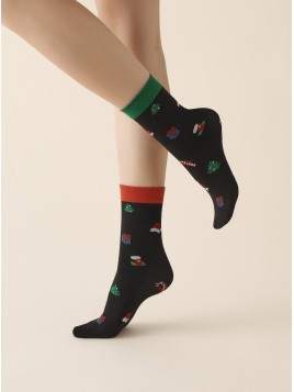 Grossiste En chaussettes de Noël, Motifs Sapin, Cadeaux, Père Noël