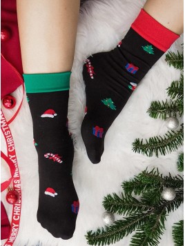 Grossiste En chaussettes de Noël, Motifs Sapin, Cadeaux, Père Noël