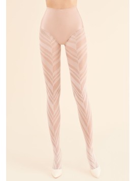 Fournisseur Collant WENDY Zébré Noir Ou Beige, Par Gabriella