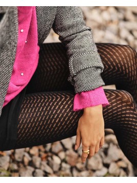 Grossiste Collant Noir Fantaisie Effet Amincissant ANETT