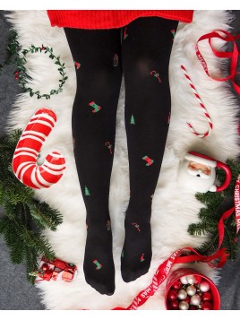 Grossiste De Collant Fantaisie Opaque Avec Motifs De Noël