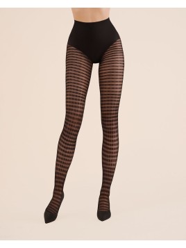 Grossiste De Collant Au Motif Quadrillage Noir Ou Ecru